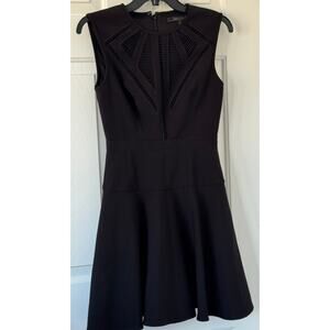 BCBGMAXAZRIA Black Sleeveless Fit & Flare Dress Size 0
